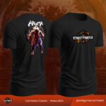 Camiseta Street Fighter 6 - Akuma (preta)